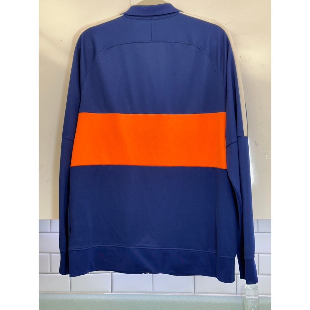 Nike Dri Academy Track Jacket 196 Euphoria Large Mens Blue Orange Colorblock - Picture 2 of 8